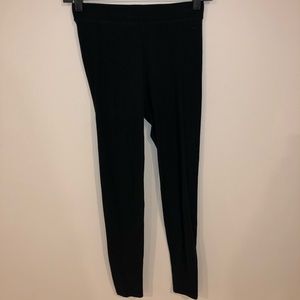 plain black pink leggings